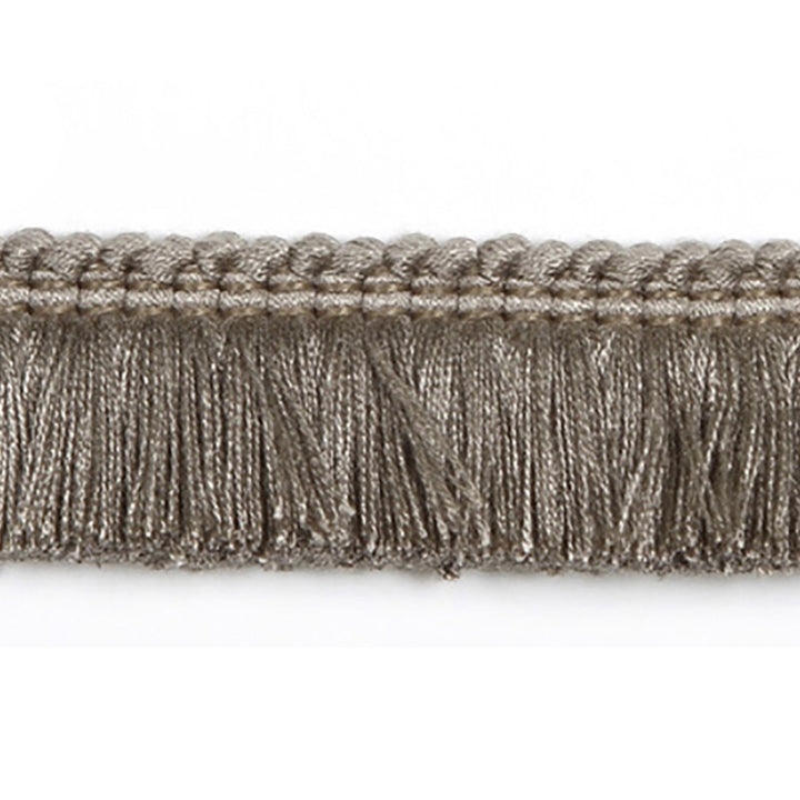 Hellenic Key Brushed Fringe Slate by Europatex Fabric Hellenic 97% Fibranne, 2% Polyester, 1% Nylon 1.25 inches - Fabric Carolina -