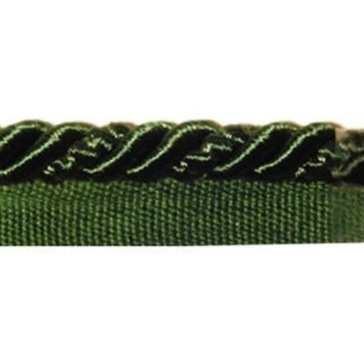 Cord - 127 Hunter Green by Europatex Designer Fabric Cord 100% Polyester China See Sample Horizontal: N/A and Vertical: N/A 0.38 inches  - Swanky Fabrics -
