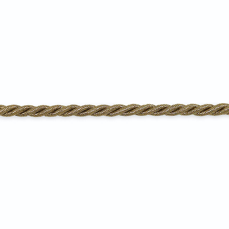Lulu Cord Pewter Metallic C9211-2 by Schumacher Trim SCHUMACHER TRIM PROGRAM COTTON 75% METAL LUREX 25% UNITED STATES OF AMERICA </p><p>Repeat: Horizontal: and Vertical: 0 - Fabric Carolina -
