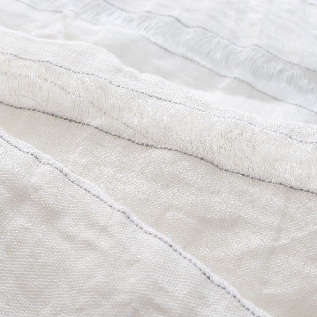 MILANO STRIPE - Bianco by Coraggio Fabric