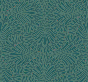 Cabaret Blue Wallpaper by Antonina Vella