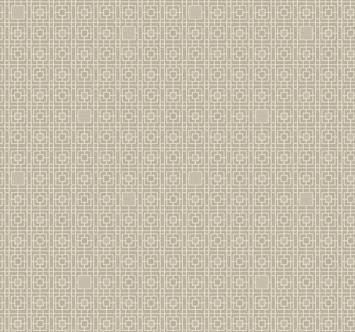 Deco Screen Beige Wallpaper by Antonina Vella Antonina Vella Deco Covers about 60.8 square feet 27-in by 27-ft long roll Unpasted 25.25 - Fabric Carolina -