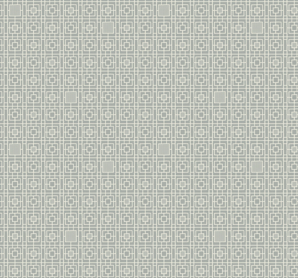 Deco Screen Black Wallpaper by Antonina Vella Antonina Vella Deco Covers about 60.8 square feet 27-in by 27-ft long roll Unpasted 25.25 - Fabric Carolina -