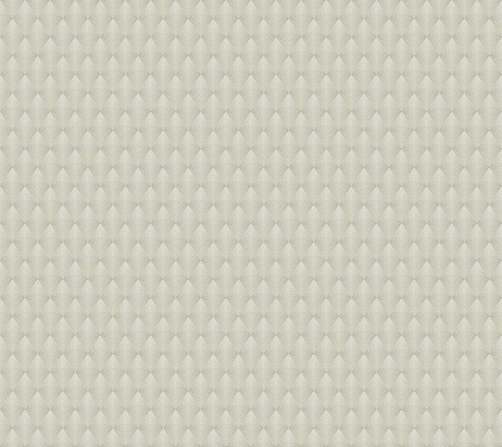 Club Diamond Beige Wallpaper by Antonina Vella Antonina Vella Deco Covers about 60.8 square feet 27-in by 27-ft long roll Unpasted 24 - Fabric Carolina -