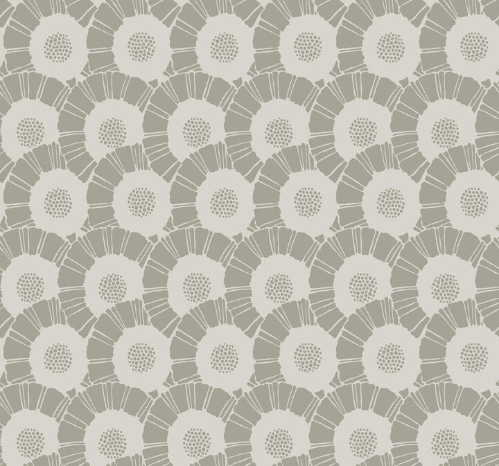 Coco Bloom White Wallpaper by Antonina Vella Antonina Vella Deco Covers about 60.8 square feet 27-in by 27-ft long roll Unpasted 25.25 - Fabric Carolina -