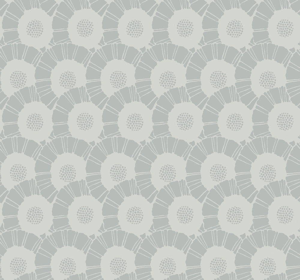 Coco Bloom Metallic Wallpaper by Antonina Vella Antonina Vella Deco Covers about 60.8 square feet 27-in by 27-ft long roll Unpasted 25.25 - Fabric Carolina -