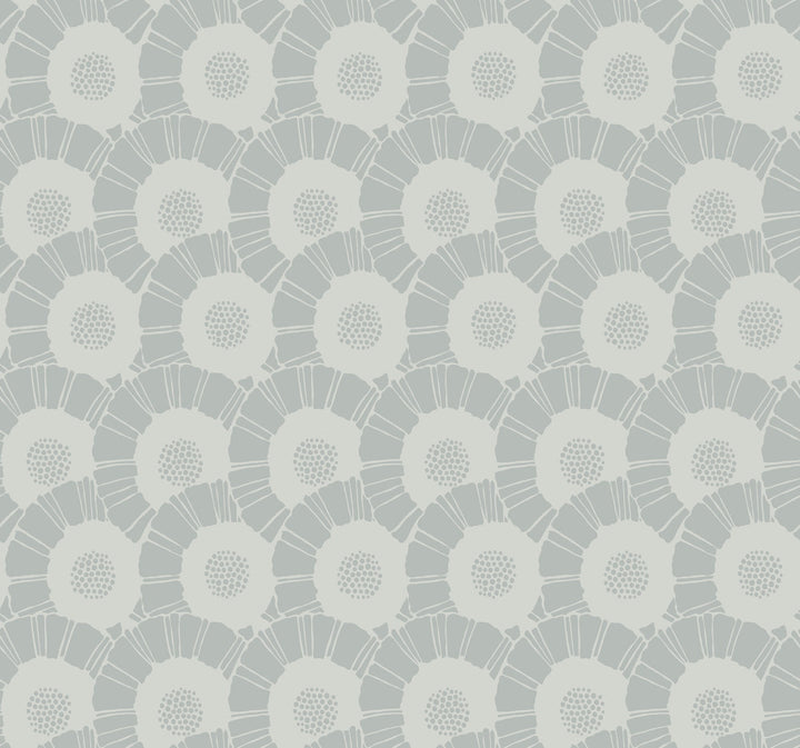 Coco Bloom Metallic Wallpaper by Antonina Vella Antonina Vella Deco Covers about 60.8 square feet 27-in by 27-ft long roll Unpasted 25.25 - Fabric Carolina -