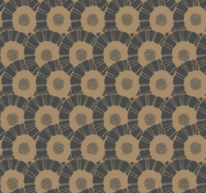 Coco Bloom Black Wallpaper by Antonina Vella