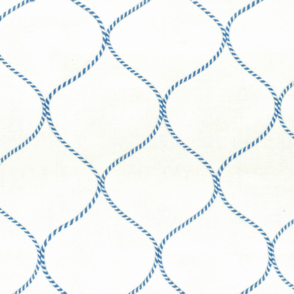 Cable 1 Denim by Stout Designer Fabric Comfortable Living Denim/Navy 100% Cotton INDIA Horizontal: 4.5 and Vertical: 5.5 54 in - Swanky Fabrics -