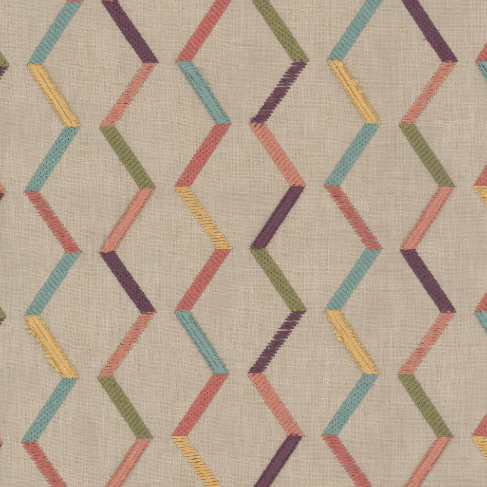 Cafferty 1 Partytime by Stout Fabric Stout Fabric Cafferty 1 PartytimeFabric Rainbow Library Ginger/Poppy 50%Pol 50%Cot %Pemb India </p><p>Repeat: H: 7.375, V: 0 52 in - Fabric Carolina -