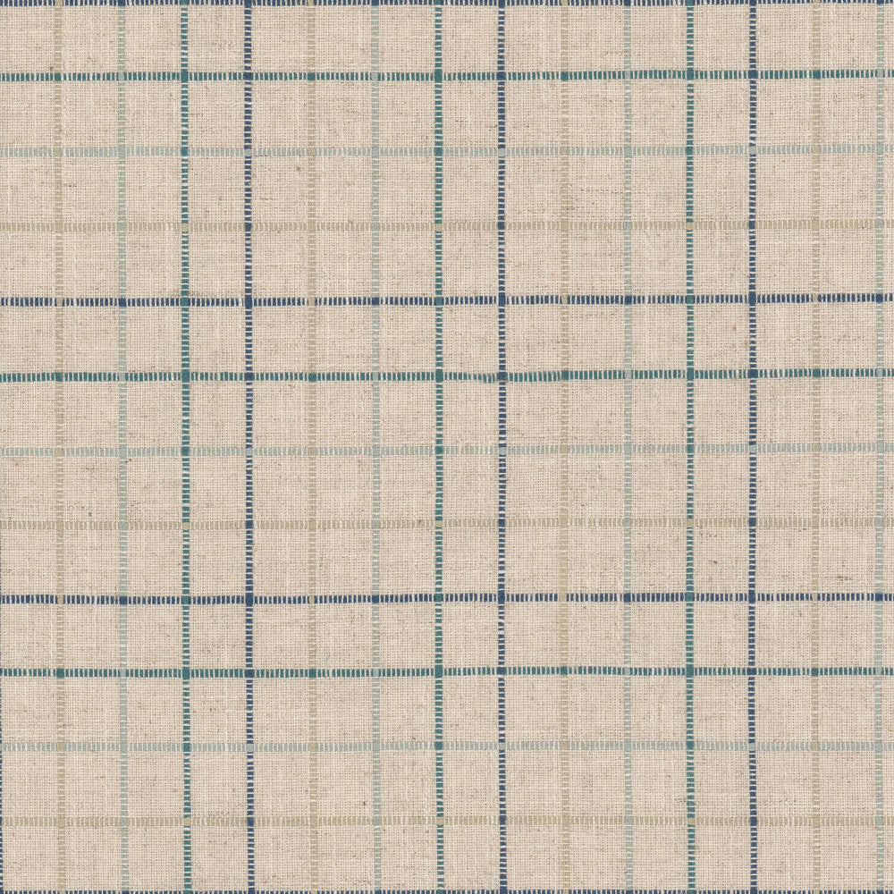 Calais 2 Lagoon by Stout Designer Fabric RAINBOW LIBRARY VAPOR/SEAGLASS 33%POL 33%COT 17%SVI 17%LIN INDIA Horizontal: 3.750 and Vertical: 3.750 55 in - Swanky Fabrics -