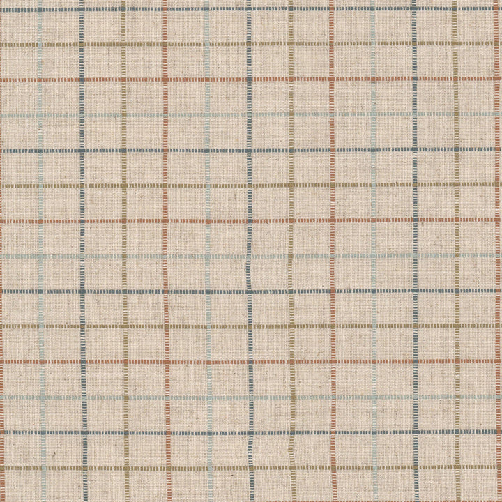 Calais 3 Paprika by Stout Designer Fabric RAINBOW LIBRARY GINGER/POPPY 33%POL 33%COT 17%SVI 17%LIN INDIA Horizontal: 3.750 and Vertical: 3.750 55 in - Swanky Fabrics -
