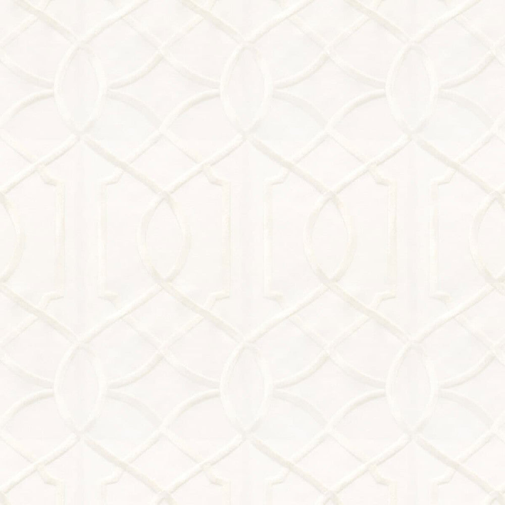 Callahan 3 Pearl by Stout Fabric Color My Window Embroidery/Snow 60% Cotton 40% Polyester Viscose Embroidery INDIA Horizontal: 5.25 and Vertical: 9.25 52 in - Fabric Carolina -
