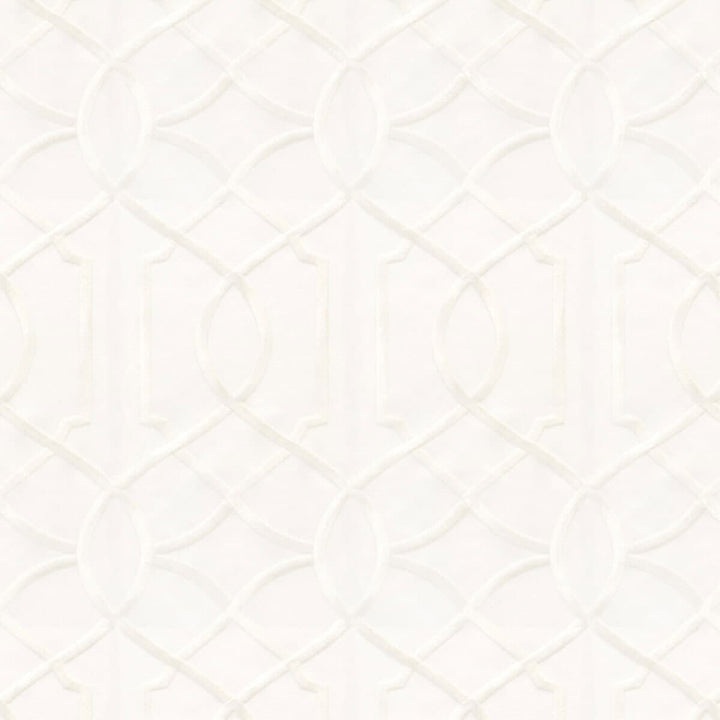 Callahan 3 Pearl by Stout Fabric COLOR MY WINDOW EMBROIDERY/SNOW 60%COT 40%POL %VEMB INDIA Horizontal: 5.25 and Vertical: 9.25 52 in - Fabric Carolina -