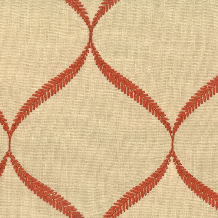 Calypso 2 Tile by Stout Fabric COMFORTABLE LIVING GINGER/SPICE 100%POL CHINA </p><p>Repeat: 8 54 in - Fabric Carolina -