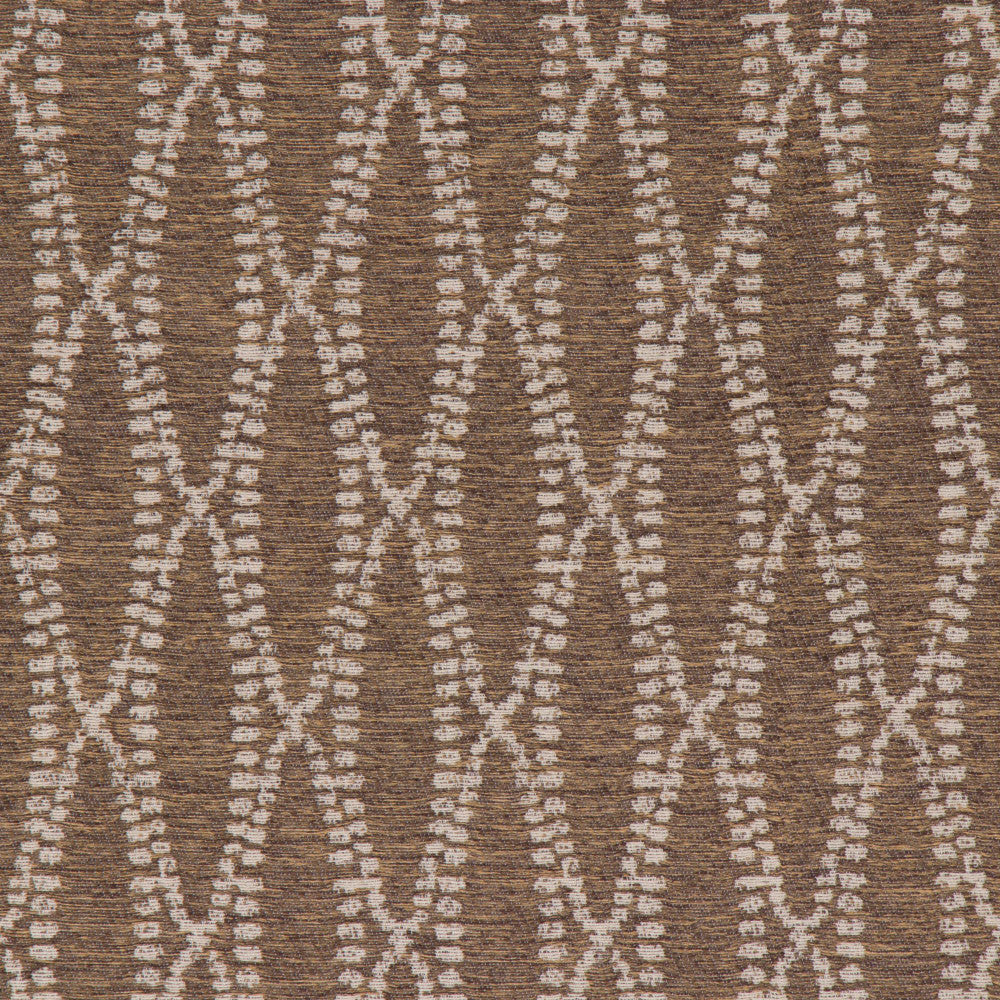Camber Umber by Bella-Dura Designer Fabric  100% BELLA DURA POLYOLEFIN USA 70000 H: 3.5'' V: 7.5'' 55.5''  - Swanky Fabrics -