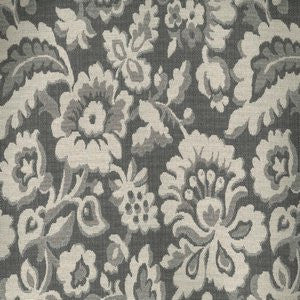 Camry Graphite 9 by Norbar Fabric See Sample 58% COTTON 42% POLYESTER TURKEY CALIFORNIA BULLETIN 117, NFPA 260 </p><p>Repeat: Horizontal: 13 3/4" and Vertical: 16 1/4" 55 - Fabric Carolina -