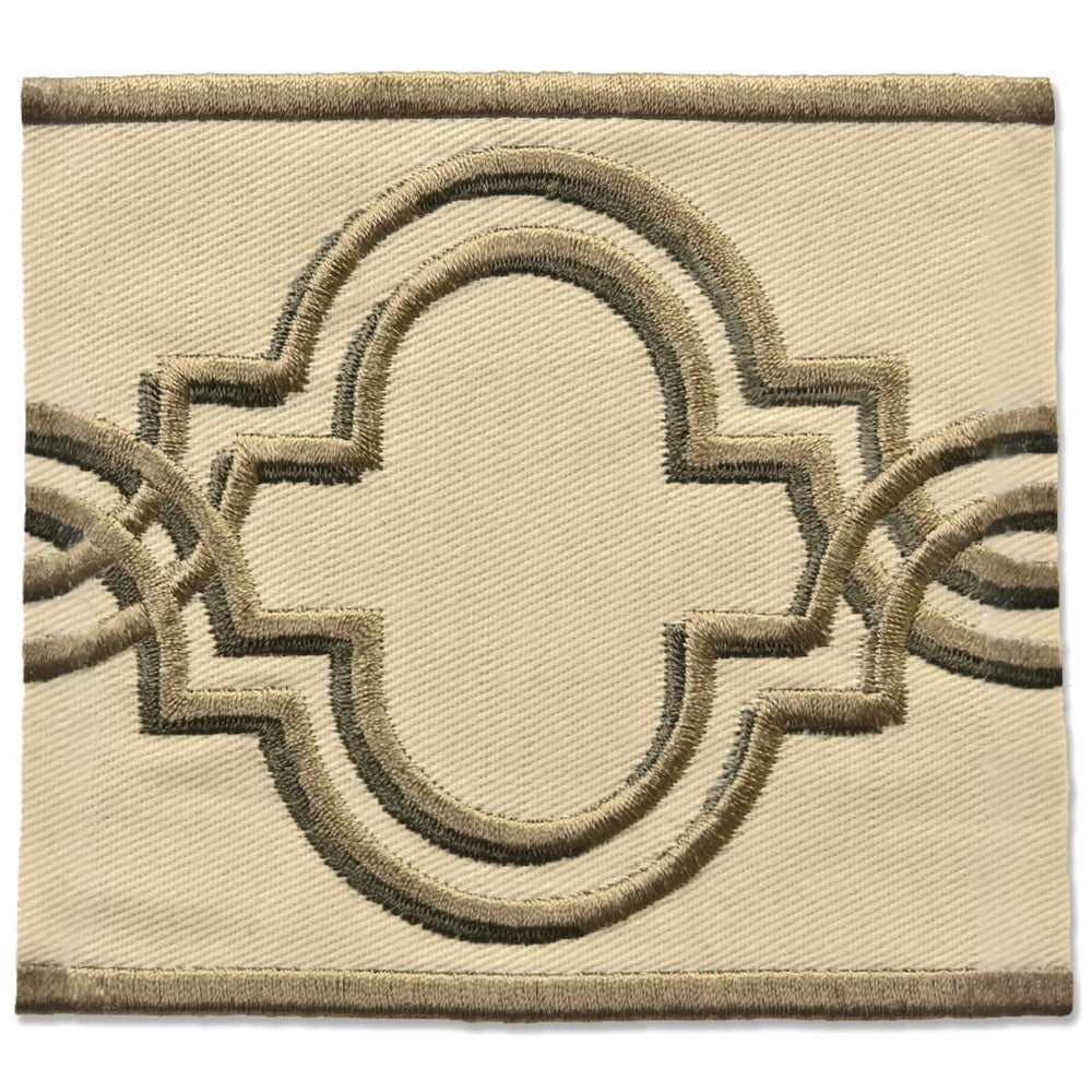 Cannes 1 Tawny by Stout Trim NEW WORLD TAPES & BORDERS 65%COT 35%SVI CHINA Horizontal: 4 and Vertical: 0 3.38 in - Fabric Carolina -