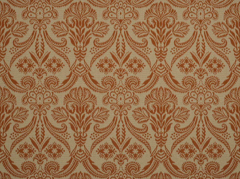 Canterbury Persimmon 318 by Covington Fabric our website for purchase 58% Cotton/42% Polyester Turkey 35000 Horizontal: 13.9" and Vertical: 13.86" 55" - Fabric Carolina -