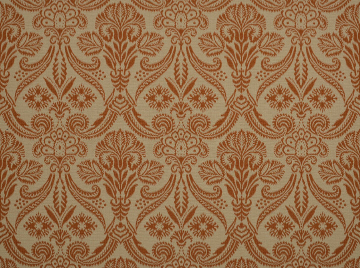 Canterbury Persimmon 318 by Covington Fabric our website for purchase 58% Cotton/42% Polyester Turkey 35000 Horizontal: 13.9" and Vertical: 13.86" 55" - Fabric Carolina -