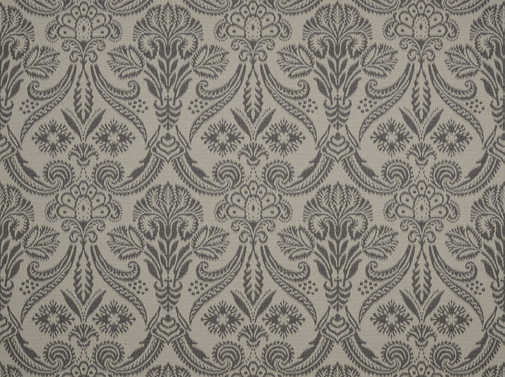 Canterbury Graphite 9 by Covington Fabric our website for purchase 58% Cotton/42% Polyester Turkey 35000 Horizontal: 13.9" and Vertical: 13.86" 55" - Fabric Carolina -