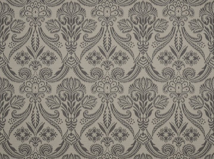 Canterbury Graphite 9 by Covington Fabric our website for purchase 58% Cotton/42% Polyester Turkey 35000 Horizontal: 13.9" and Vertical: 13.86" 55" - Fabric Carolina -