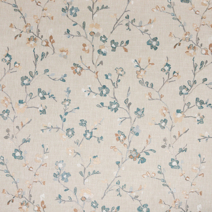 Caravan 2 Lagoon by Stout Designer Fabric RAINBOW LIBRARY GLACIER/LAGOON 58%COT 42%POL %REMB INDIA Horizontal: 17.500 and Vertical: 18.500 52 in - Swanky Fabrics -