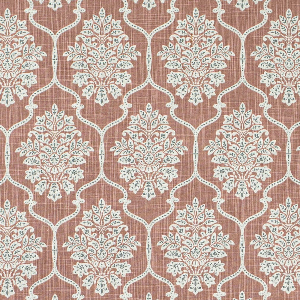 CB600-299 by Charlotte Designer Fabric Shades of Wild Rose 100% Cotton USA Exceeds 60,000 Wyzenbeek Rubs (Heavy Duty) Horizontal 6.75" x Vertical 13.5" 54 Inches - Swanky Fabrics -
