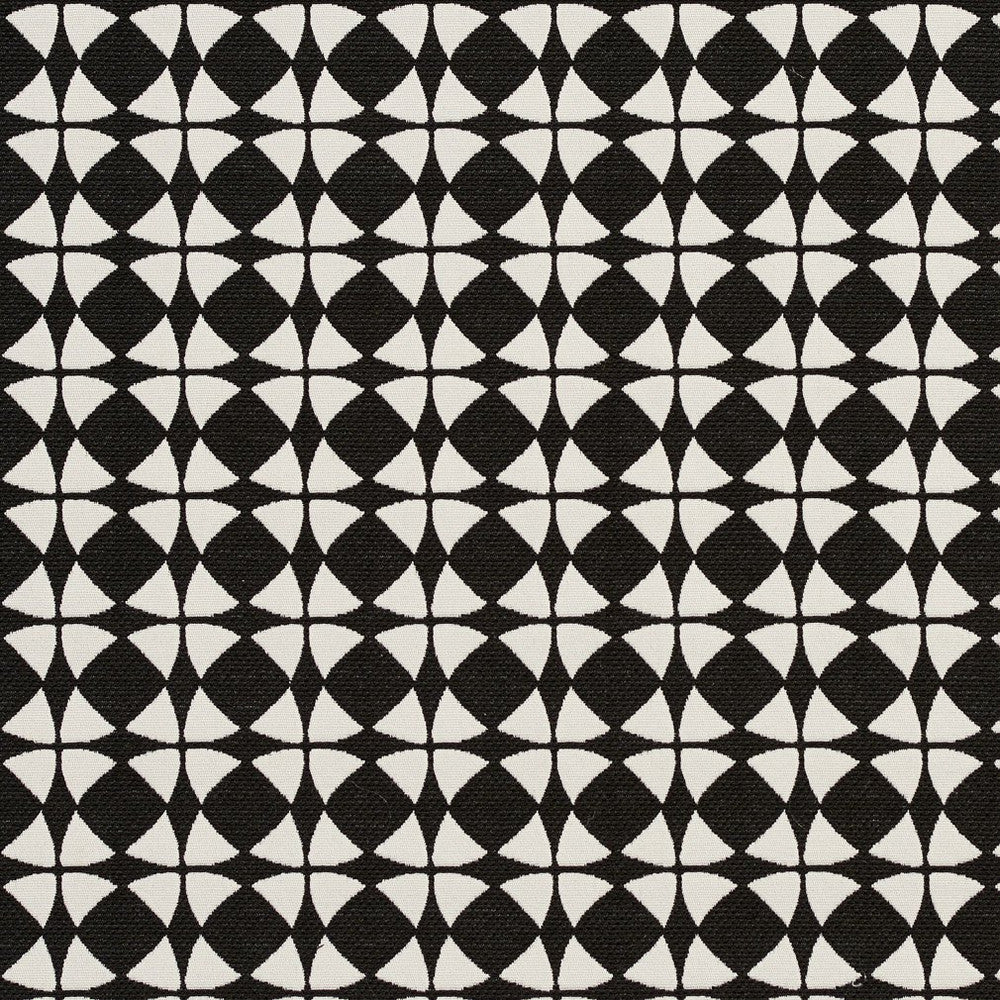 CB700-234 by Charlotte Fabric Black & White 65% Cotton, 35% Polyester Asia Exceeds 80,000 Wyzenbeek Rubs (Heavy Duty) </p><p>Repeat: Horizontal: 1.5" x Vertical: 1.5" 54 Inches - Fabric Carolina -