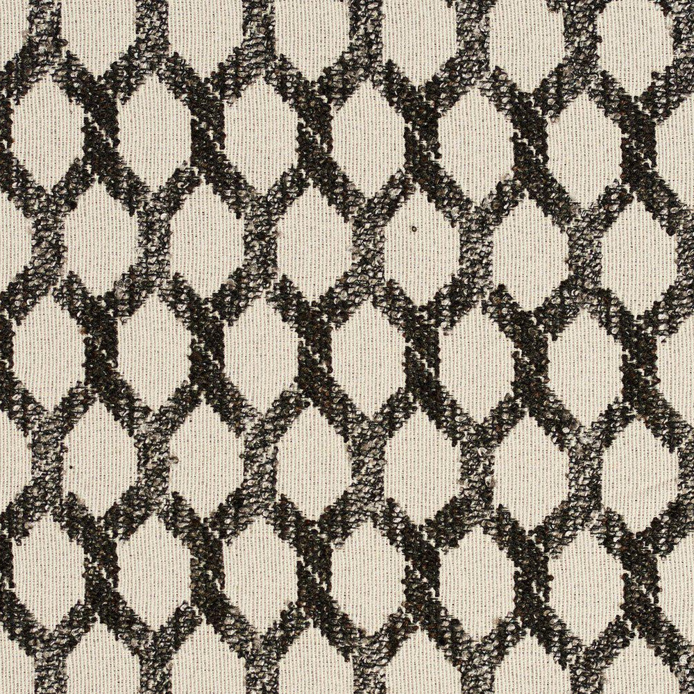 CB700-251 by Charlotte Designer Fabric Black & White 70% Olefin, 30% Polyester Made In USA Exceeds 66,000 Wyzenbeek Rubs (Heavy Duty) Horizontal: 1.5" x Vertical: 3.5" 54 Inches - Swanky Fabrics -