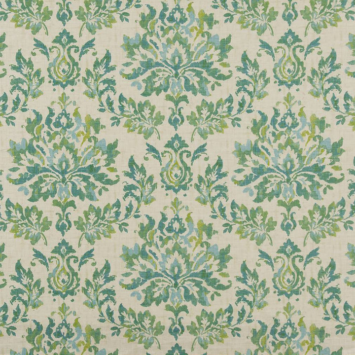 CB700-416 by Charlotte Fabric Blue, Green and Teal 75% Cotton, 25% Linen Pakistan Exceeds 100,000 Wyzenbeek Rubs (Heavy Duty) </p><p>Repeat: Horizontal: 24.75" x Vertical: 27" 54 Inches - Fabric Carolina -