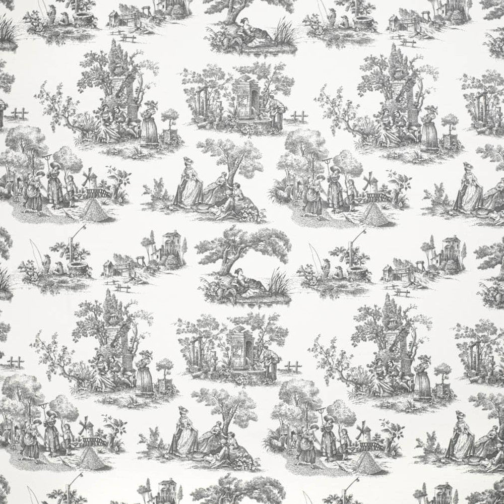 CB700-564 by Charlotte Fabric Shades of Onyx 100% Cotton Spain Exceeds 80,000 Wyzenbeek Rubs (Heavy Duty) Horizontal 18" x Vertical 16" 54 Inches - Fabric Carolina -