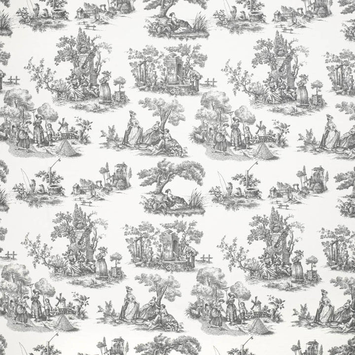 CB700-564 by Charlotte Fabric Shades of Onyx 100% Cotton Spain Exceeds 80,000 Wyzenbeek Rubs (Heavy Duty) Horizontal 18" x Vertical 16" 54 Inches - Fabric Carolina -