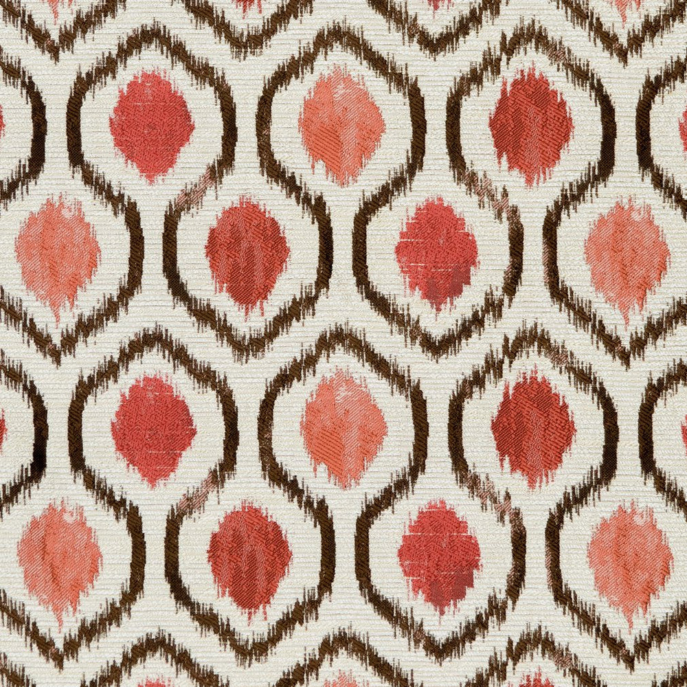 CB800-110 by Charlotte Fabric Shades of Coral 100% Woven Polyester Asia Exceeds 80,000 Wyzenbeek Rubs (Heavy Duty) </p><p>Repeat: Horizontal: 9.5" x Vertical: 5.25" 54 Inches - Fabric Carolina -