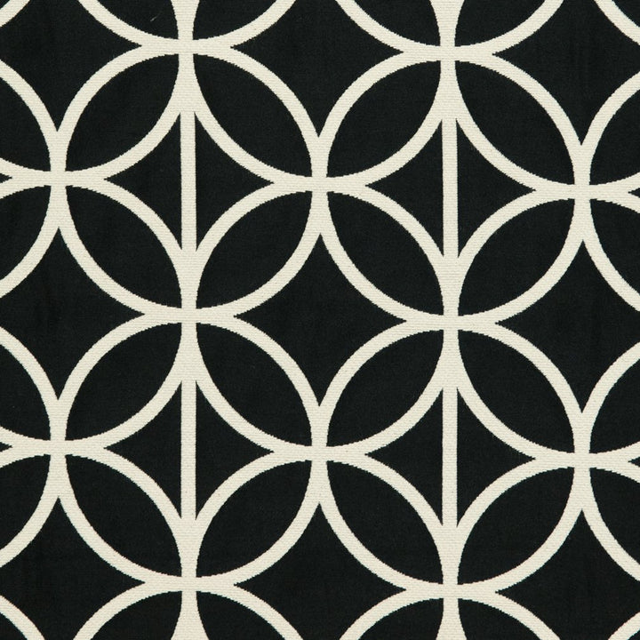 CB800-115 by Charlotte Fabric Black & White 54% Cotton, 46% Polyester Asia Exceeds 80,000 Wyzenbeek Rubs (Heavy Duty) Horizontal: 5" x Vertical: 5" 54 Inches - Fabric Carolina -