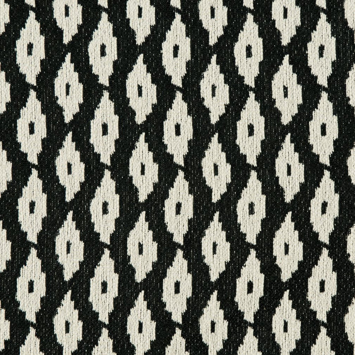 CB800-124 by Charlotte Fabric Black & White 100% Woven Polyester Made In USA Exceeds 66,000 Wyzenbeek Rubs (Heavy Duty) Horizontal: 2" x Vertical: 2" 54 Inches - Fabric Carolina -