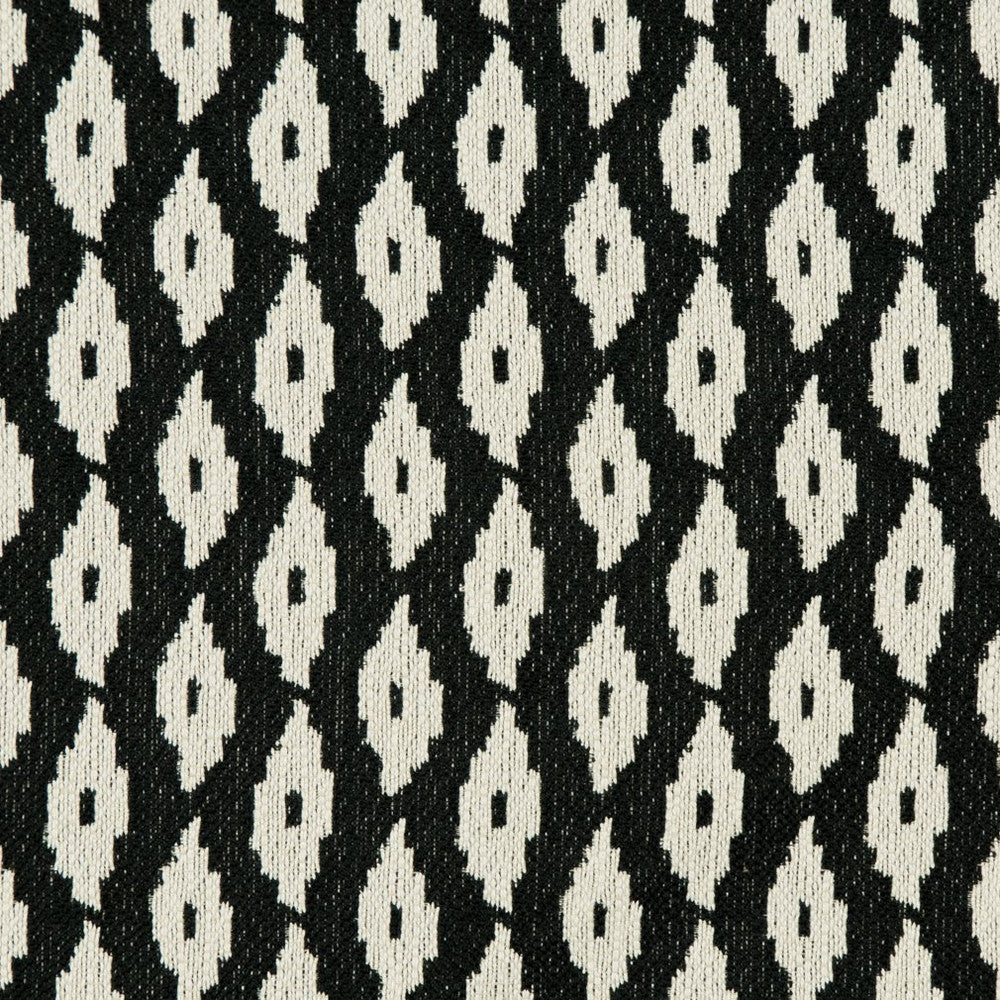 CB800-124 by Charlotte Fabric Black & White 100% Woven Polyester Made In USA Exceeds 66,000 Wyzenbeek Rubs (Heavy Duty) </p><p>Repeat: Horizontal: 2" x Vertical: 2" 54 Inches - Fabric Carolina -