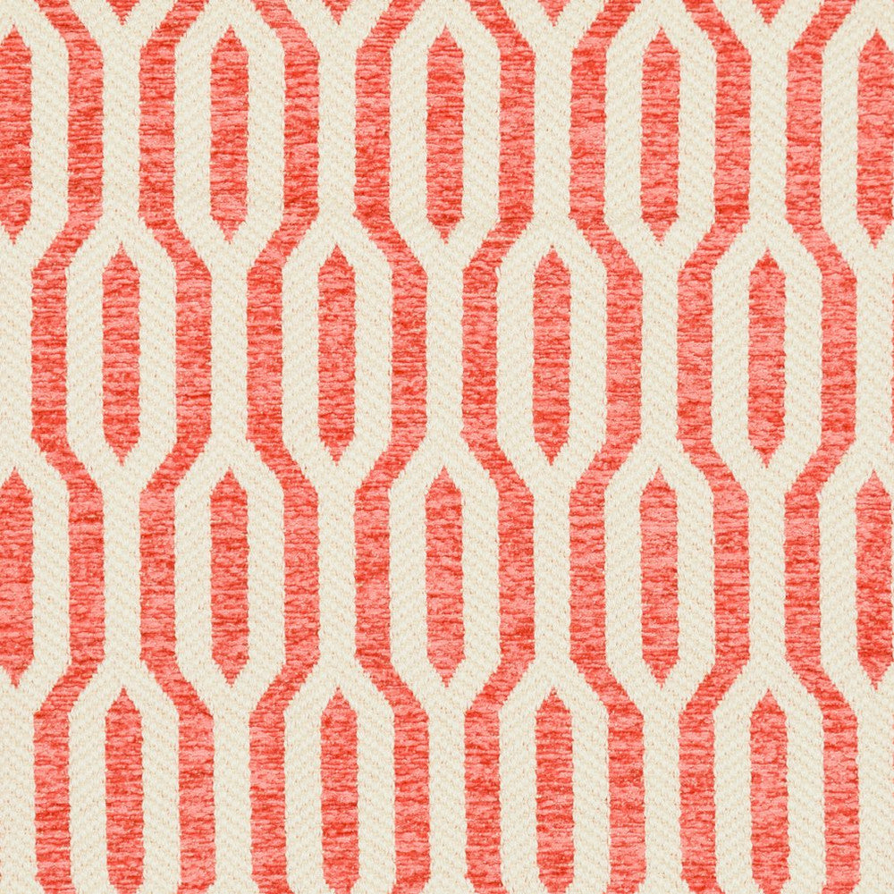 CB800-126 by Charlotte Fabric Shades of Coral 100% Woven Polyester Asia Exceeds 120,000 Wyzenbeek Rubs (Heavy Duty) Horizontal: 2.25" x Vertical: 5" 54 Inches - Fabric Carolina -