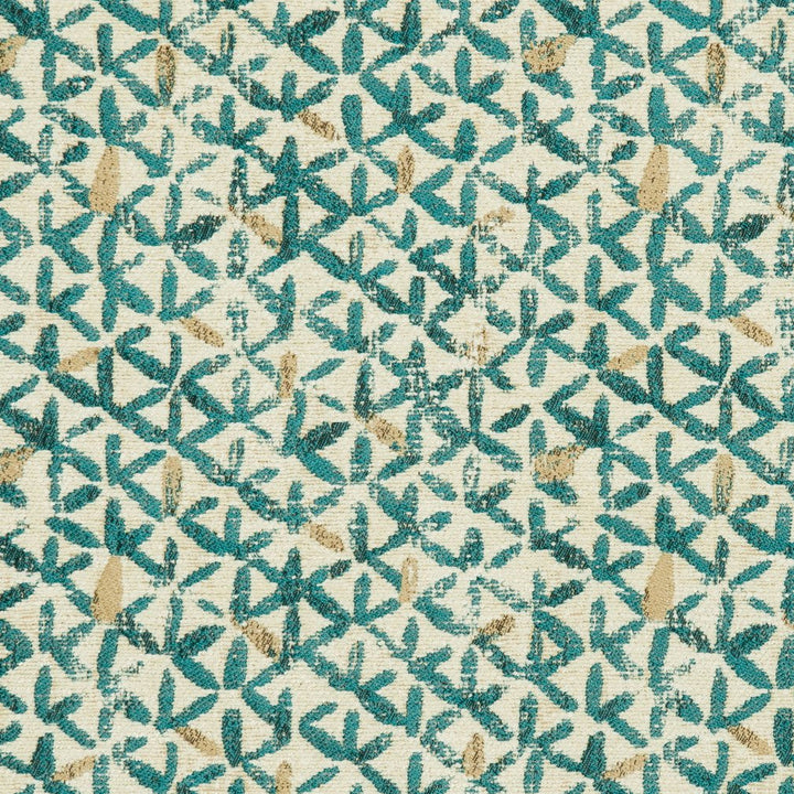 CB800-128 by Charlotte Designer Fabric Shades of Teal 100% Woven Polyester Asia Exceeds 100,000 Wyzenbeek Rubs (Heavy Duty) </p><p>Repeat: Horizontal: 7" x Vertical: 5.5" 54 Inches - Swanky Fabrics -