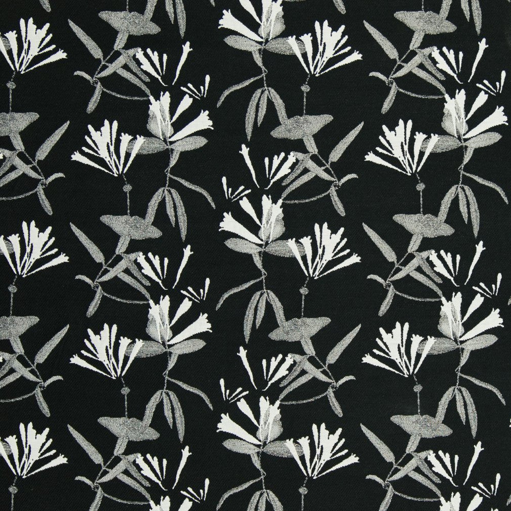 CB800-130 by Charlotte Fabric Black & White 58% Polyester, 42% Cotton Asia Exceeds 110,000 Wyzenbeek Rubs (Heavy Duty) Horizontal: 14.5" x Vertical: 10.5" 54 Inches - Fabric Carolina -