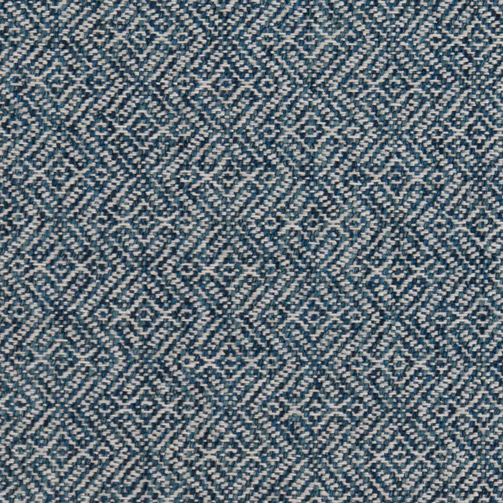 CB800-196 by Charlotte Designer Fabric Shades of Indigo 97% Olefin, 3% Polyester USA Exceeds 60,000 Wyzenbeek Rubs (Heavy Duty) Horizontal 3.5" X Vertical 2" 54 Inches - Swanky Fabrics -