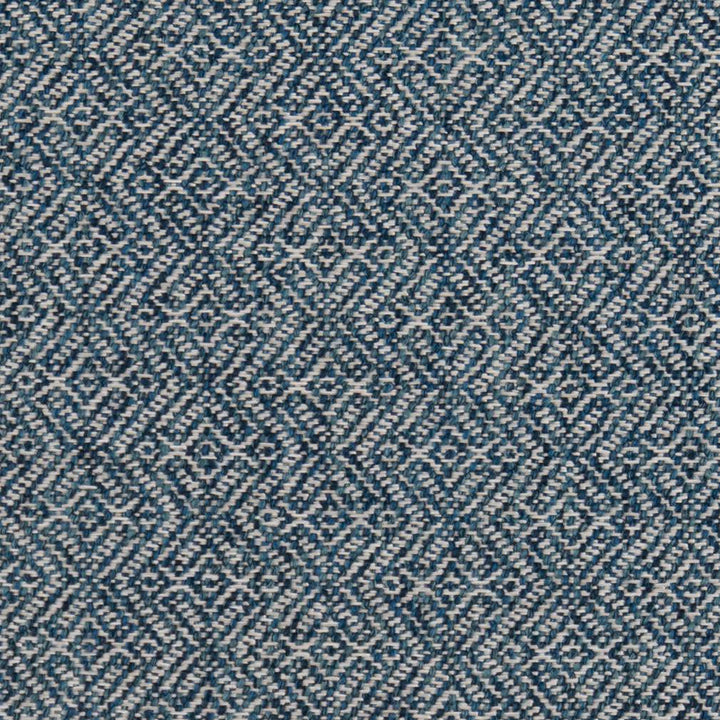 CB800-196 by Charlotte Designer Fabric Shades of Indigo 97% Olefin, 3% Polyester Made In USA Exceeds 60,000 Wyzenbeek Rubs (Heavy Duty) Horizontal 3.5" X Vertical 2" 54 Inches - Swanky Fabrics -