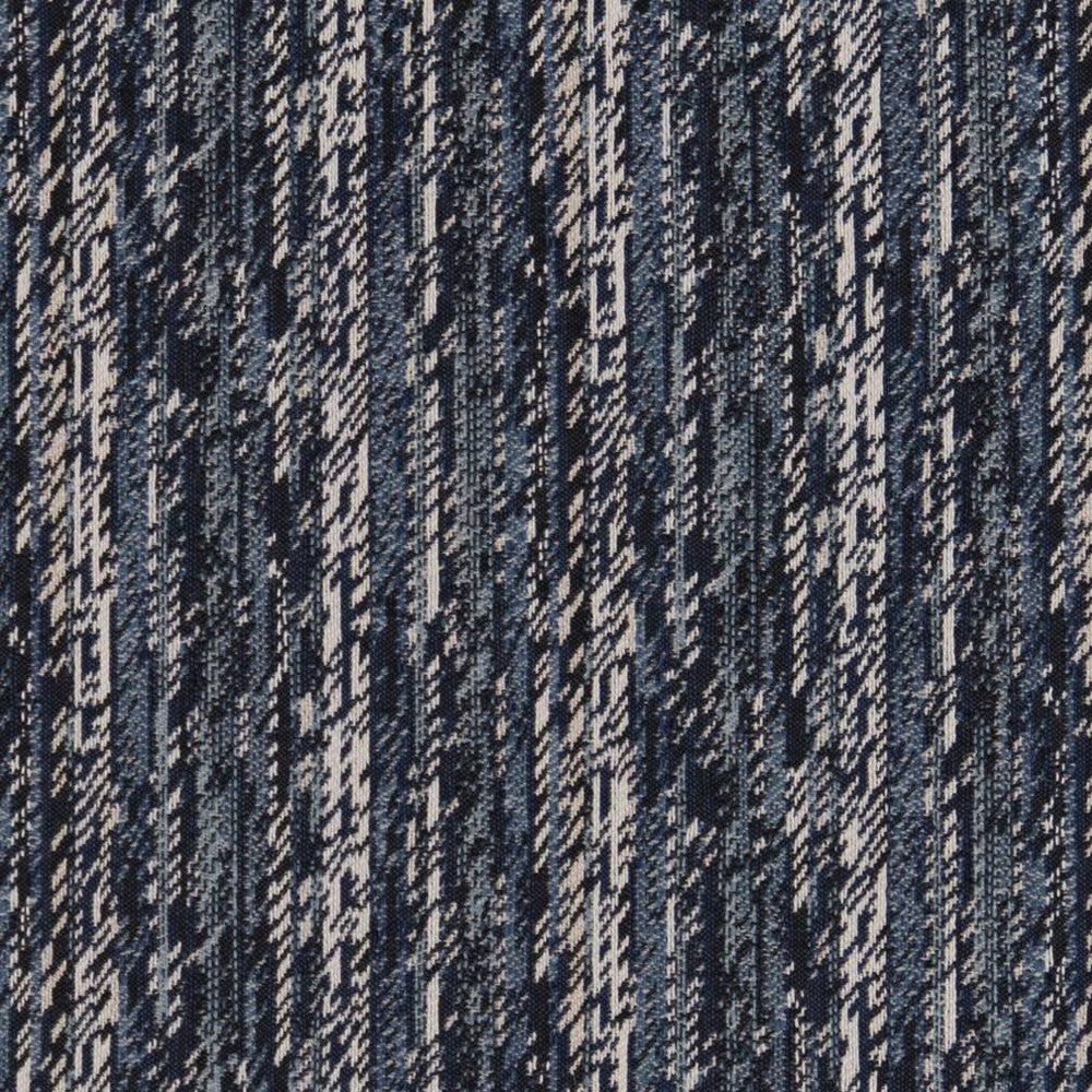 CB800-217 by Charlotte Fabric Shades of Indigo 48% Polyester, 34% Olefin, 18% Cotton Made In USA Exceeds 66,000 Wyzenbeek Rubs (Heavy Duty) Horizontal 9" 54 Inches - Fabric Carolina -