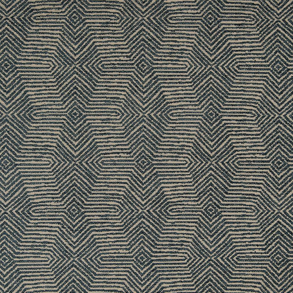 CB800-250 by Charlotte Designer Fabric Blue, Green and Teal 100% Woven Polyester China Exceeds 164,000 Wyzenbeek Rubs (Heavy Duty) Horizontal 14" x Vertical 1" 54 Inches - Swanky Fabrics -