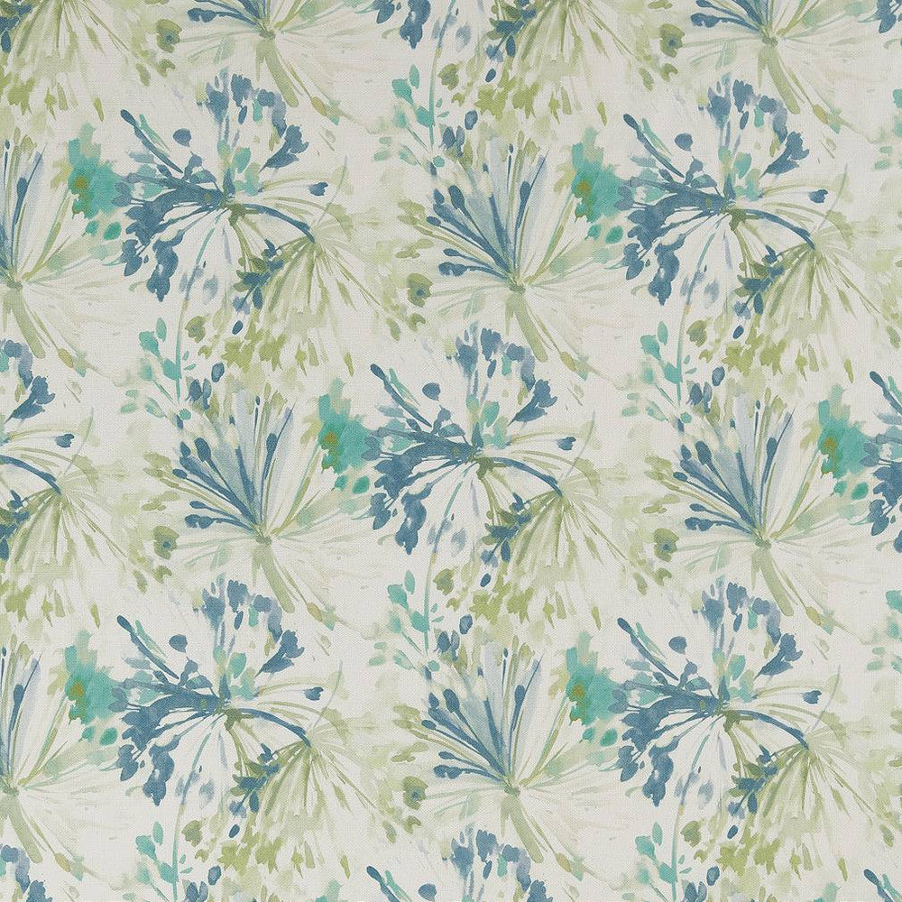 CB800-255 by Charlotte Fabric Blue, Green and Teal 100% Cotton India Exceeds 40,000 Wyzenbeek Rubs (Heavy Duty) Horizontal 13.5" x Vertical 13.5" 54 Inches - Fabric Carolina -