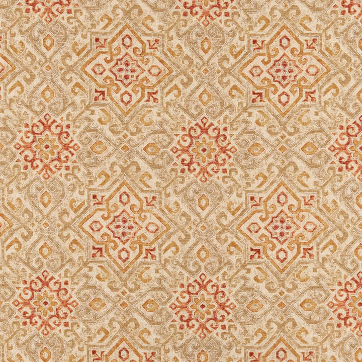 CB800-276 by Charlotte Fabric Purple, Orange & Gold 55% Linen, 45% Viscose Korea Exceeds 30,000 Wyzenbeek Rubs (Heavy Duty) </p><p>Repeat: Horizontal 13.5" x Vertical 13.5" 54 Inches - Fabric Carolina -