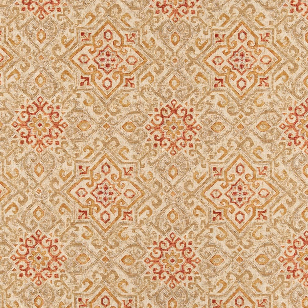 CB800-276 by Charlotte Designer Fabric Purple, Orange & Gold 55% Linen, 45% Viscose Korea Exceeds 30,000 Wyzenbeek Rubs (Heavy Duty) </p><p>Repeat: Horizontal 13.5" x Vertical 13.5" 54 Inches - Swanky Fabrics -