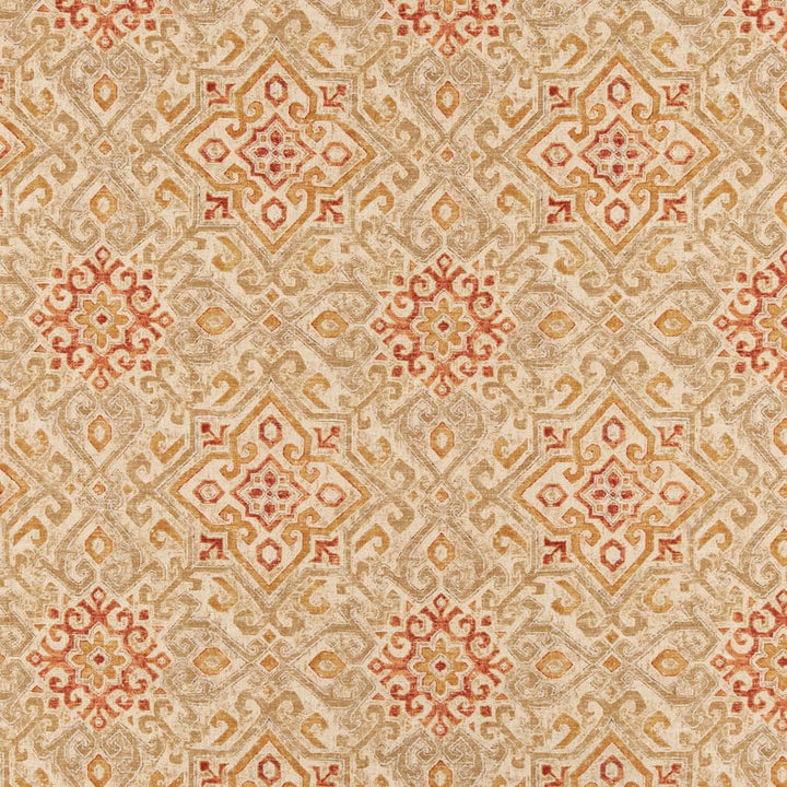 CB800-276 by Charlotte Designer Fabric Purple, Orange & Gold 55% Linen, 45% Viscose Korea Exceeds 30,000 Wyzenbeek Rubs (Heavy Duty) </p><p>Repeat: Horizontal 13.5" x Vertical 13.5" 54 Inches - Swanky Fabrics -