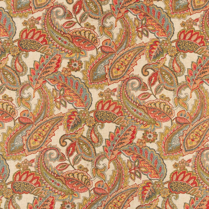 CB800-278 by Charlotte Designer Fabric Purple, Orange & Gold 55% Linen, 45% Viscose Korea Exceeds 30,000 Wyzenbeek Rubs (Heavy Duty) </p><p>Repeat: Horizontal 27" x Vertical 25.25" 54 Inches - Swanky Fabrics -