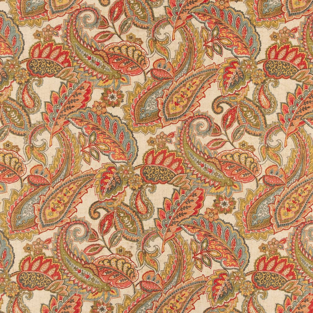 CB800-278 by Charlotte Designer Fabric Purple, Orange & Gold 55% Linen, 45% Viscose Korea Exceeds 30,000 Wyzenbeek Rubs (Heavy Duty) </p><p>Repeat: Horizontal 27" x Vertical 25.25" 54 Inches - Swanky Fabrics -
